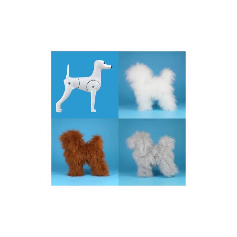 TOY POODLE Model Dog with High Density Wig 
