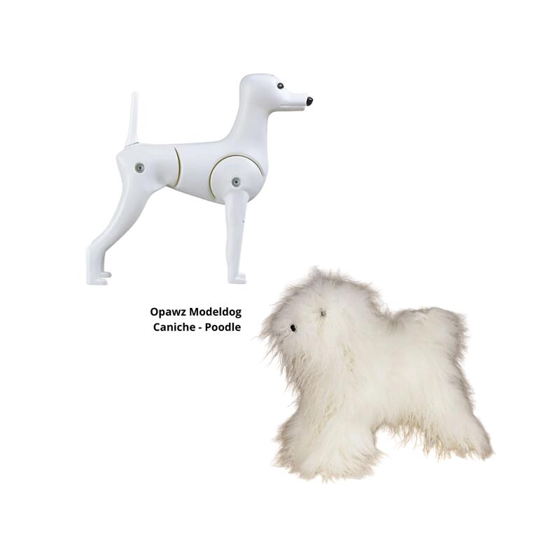 Toy Poodle Model Dog with White Wig Opawz (basic one)