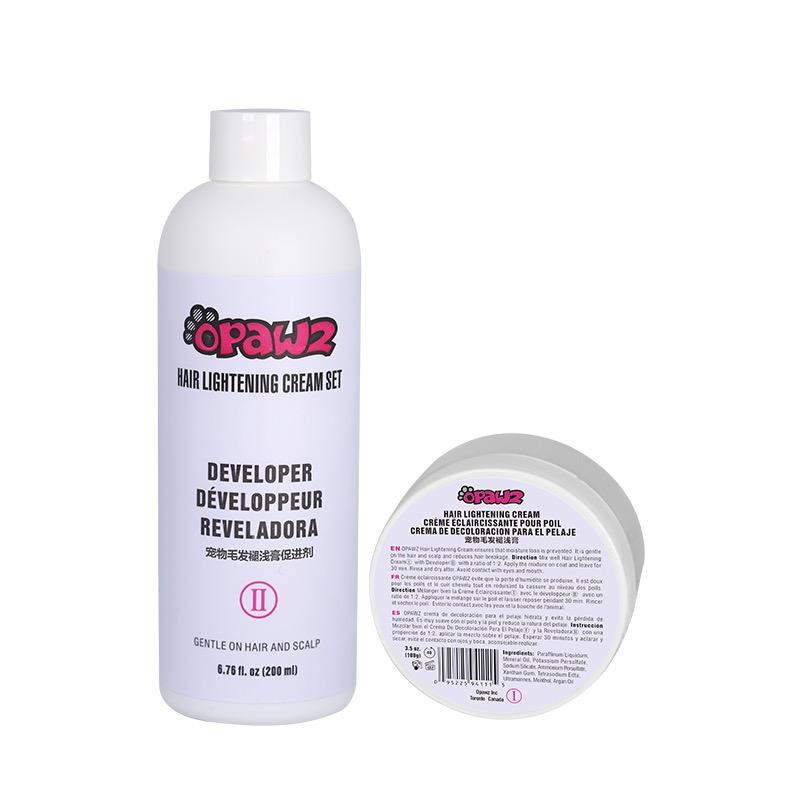 Lightening cream OPAWZ (bleach) and developer