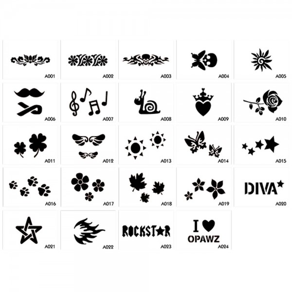 Pre-cut Opawz Stencil (24)